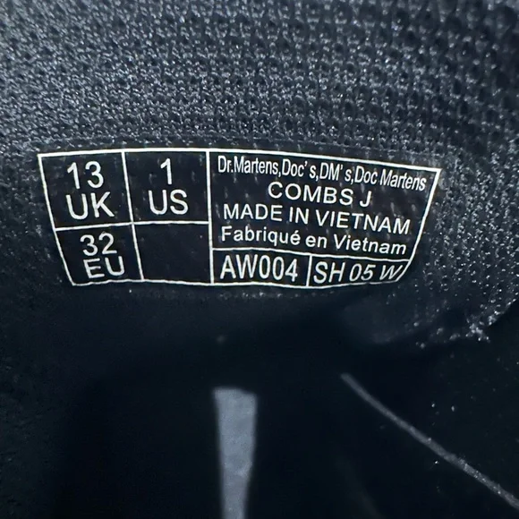 Dr. Martens Kids' Combs Lace Up Boot - Picture 5 of 6